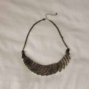 Antiqued Gold-Toned Necklace / Collar